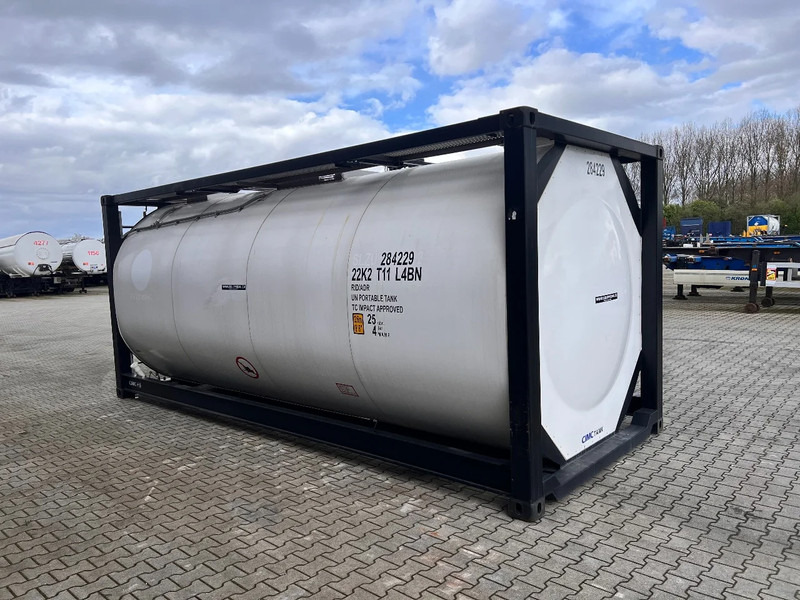 New Storage tank CIMC tankcontainers TOP: ONE WAY/NEW 20FT ISO tankcontainer, 25.000L/1-comp., L4BN, UN Portable, T11, steam heating, bottom discharge, more availabl: picture 13