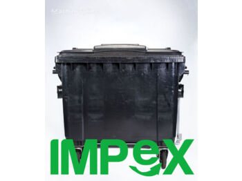 Garbage truck body Impex - 660L / 770L - Washed, 100% Good Condition: picture 1