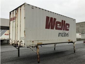 Swap body - box BDF Wechselbrücke Stahlkoffer 7,45 m Hecktüren
