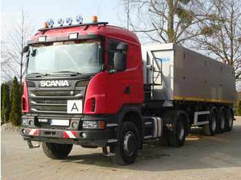 Tractor truck Scania G440 4x4 EURO5 SZM + Kipper Auflieger Mega: picture 1