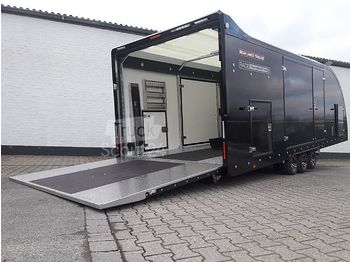 New Autotransporter trailer Brian James Trailers - Race Transporter 6 HiLine Voll Ausstattung black: picture 1