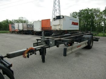 Hangler 1-Achs Lafette  Luftgefedert - Container transporter/ Swap body trailer