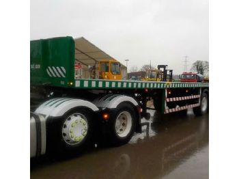  Broshuis Tri Axle Extendable Flat Bed Trailer - Curtainsider trailer