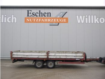 Menke Tandem Tieflader, Pritsche  - Dropside/ Flatbed trailer