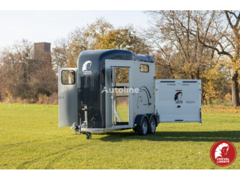 Cheval Liberté Touring Jumping 2D + saddle room trailer for 2 horses 2 doors - Horse trailer