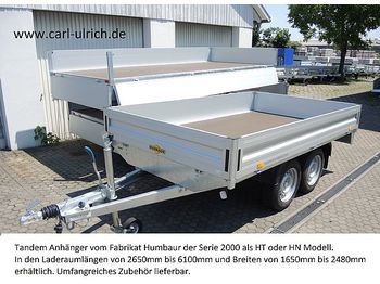New Car trailer Humbaur - HN253121 Tandemanhänger 2,5to Hochlader: picture 1