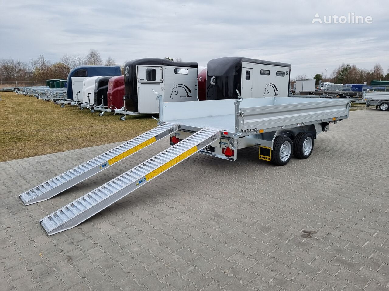 New Tipper trailer Humbaur HTK 3500.37 kiper wywrotka 3 strony tipper dumping trailer 3.5T: picture 28