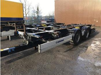 Container transporter/ Swap body trailer Krone - BDF System, Standard Ausführung, Umbau auf Hochkupplung: picture 1