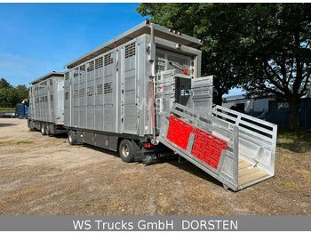 Livestock trailer Menke-Janzen 3 Stock Hubdach Tränken