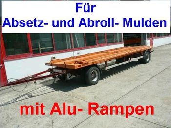 Hoffmann ESCHERSHSN. 2 Achs Anhänger für Abroll, A - Low loader trailer