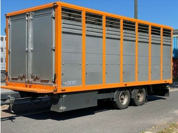 Livestock trailer Menke  Tandem Einstock Vollalu Durchladen: picture 1