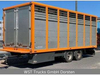 Livestock trailer Menke  Tandem Einstock Vollalu Durchladen: picture 1