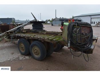 Dropside/ Flatbed trailer for transportation of heavy machinery [] Militär maskintrailer: picture 1