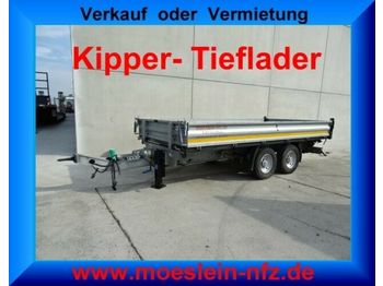 Tipper trailer Möslein Tandem Kipper   Tieflader  Neuwertig: picture 1