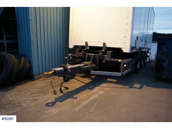 Container transporter/ Swap body trailer Norslep 3 axle container trailer with rear lift: picture 1
