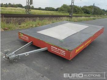 Dropside/ Flatbed trailer Single Axle Platfrom Trailer: picture 1