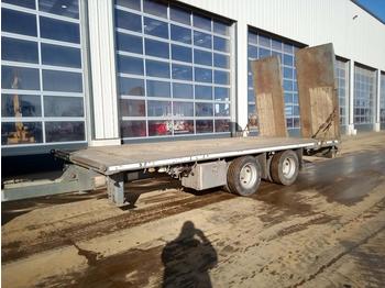 Tipper 2012 Martrans Twin Axle Draw Bar Flat Bed Trailer, Hydraulic Ramps, Air Brakes: picture 1