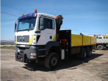 Dropside/ Flatbed truck CAMIÓN GRÚA MAN TGA 33.360: picture 1