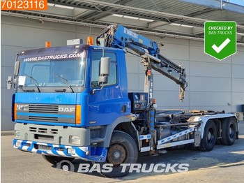 DAF Ginaf M 3232-S 380 6X4 Manual BigAxle HIAB 220-3C Euro 2 - Container transporter/ Swap body truck