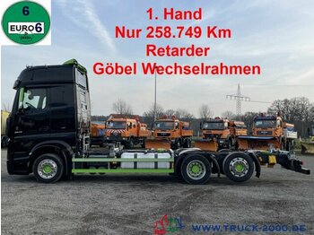 Container transporter/ swap body truck Mercedes-Benz 2542 BDF 6x2 Big Space Neuzustand 1. Hand Navi: picture 1