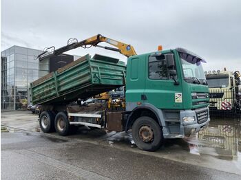 Crane truck DAF CF 85.430 6X4 + EFFER 95 2S + 3-SIDE TIPPER - MA: picture 1