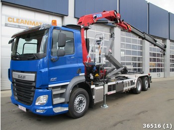 Hook lift truck DAF FAN CF 410 6x2 Euro 6 HMF 21 ton/meter laadkraan: picture 1