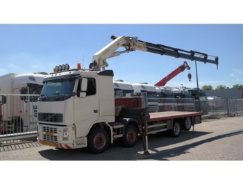 Dropside Flatbed Truck Volvo Fh 12 4 8x2 With Palfinger Pk Crane Usd Truck1 Id