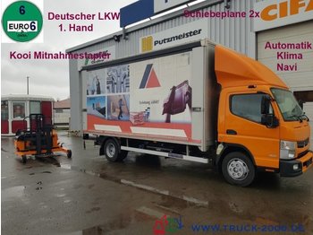 Curtain side truck FUSO Canter 8C18 Edscha 3.5tNL Mitnahme Stapler 1.5t.: picture 1