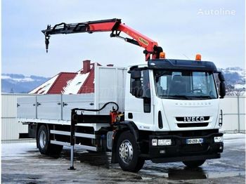 Tipper, Crane truck IVECO Eurocargo 180 E 28 Darus: picture 1