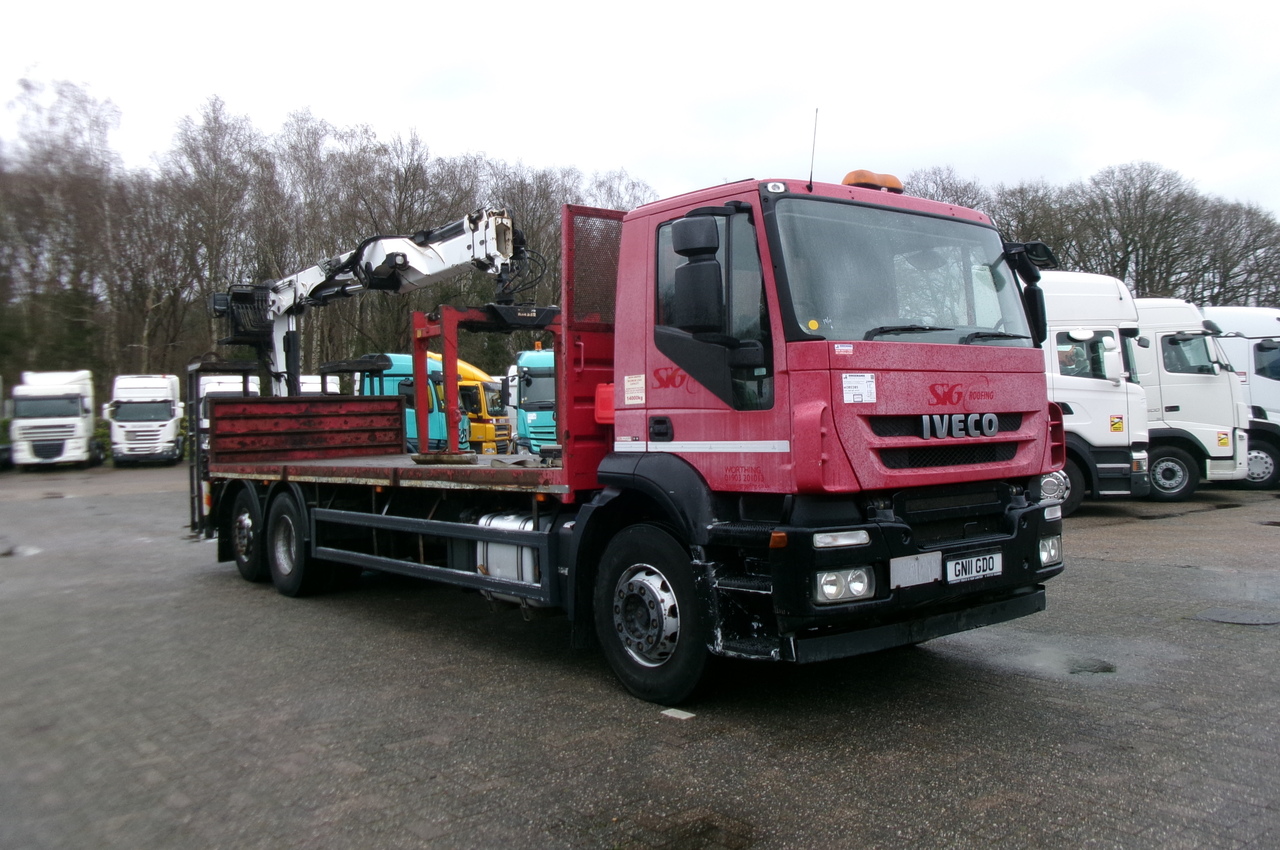 Crane truck, Dropside/ Flatbed truck Iveco AD260S31Y 6x2 RHD + Hiab 144 DLS-2 Pro: picture 2