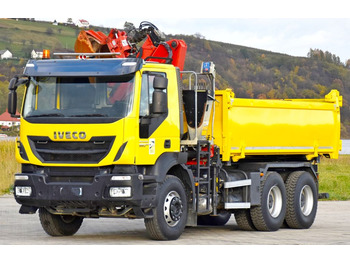 Tipper, Crane truck Iveco TRAKKER 360 * Kipper 4,90m* HMF 1444-Z2/FUNK*6x4: picture 5