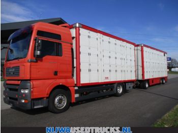 Livestock truck MAN TGA 18 440 XXL Triple stock + Trailer: picture 1