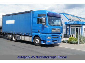Curtain side truck MAN TGA 26.480 Pritsche + Plane Liftachse Klima: picture 1