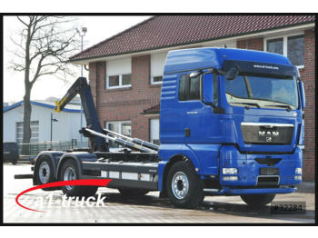 Hook lift truck MAN TGS 26.480 BL XLX, Pallift T20 Intarder Lenkachs: picture 1