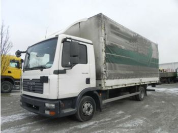 Curtain side truck MAN TG-L 8.180 Pritsche LBW: picture 1