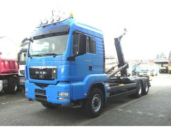Hook lift truck MAN TG-S 26.440 6x6H Abrollkipper Meiller RK 20.67: picture 1