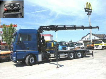Dropside/ Flatbed truck MAN TG-X 26.480 6x2-2 LL Pritsche Kran Hiab 477 EP-4: picture 1