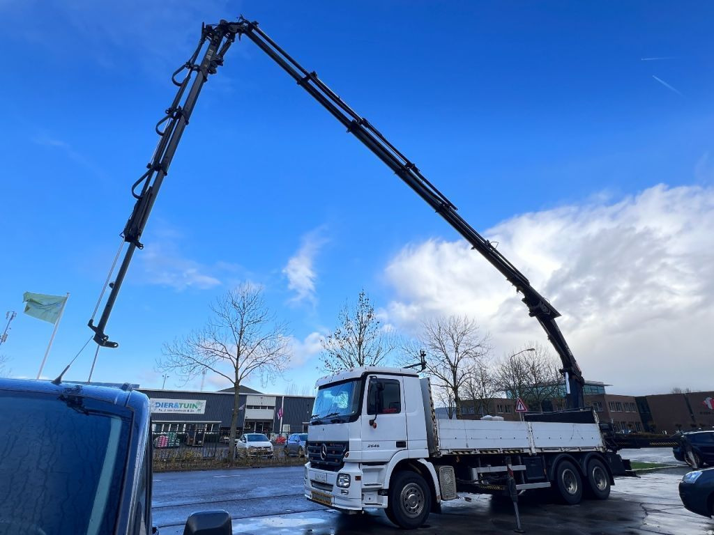 Dropside/ Flatbed truck, Crane truck Mercedes-Benz Actros 2646 6X4 HIAB 288E-6 HiPro + FLYJIB 70X +: picture 6