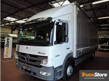 Curtain side truck Mercedes-Benz Atego 1224 L Curtainsider S-Fahrerhaus ABS Klima: picture 1
