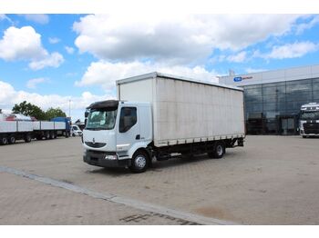 Curtain side truck Renault MIDLUM 270.12 P 4X2, HYDRAULIC LIFT: picture 1