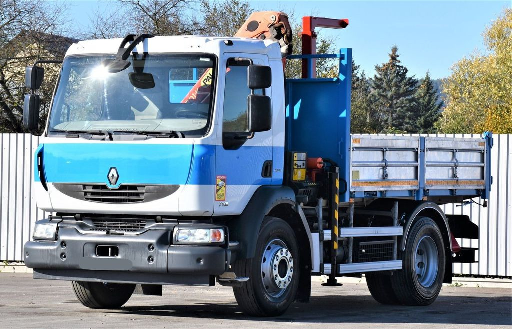 Tipper, Crane truck Renault MIDLUM 270 DXI *TIPPER 3,50m *PK 8501-K/FUNK: picture 3