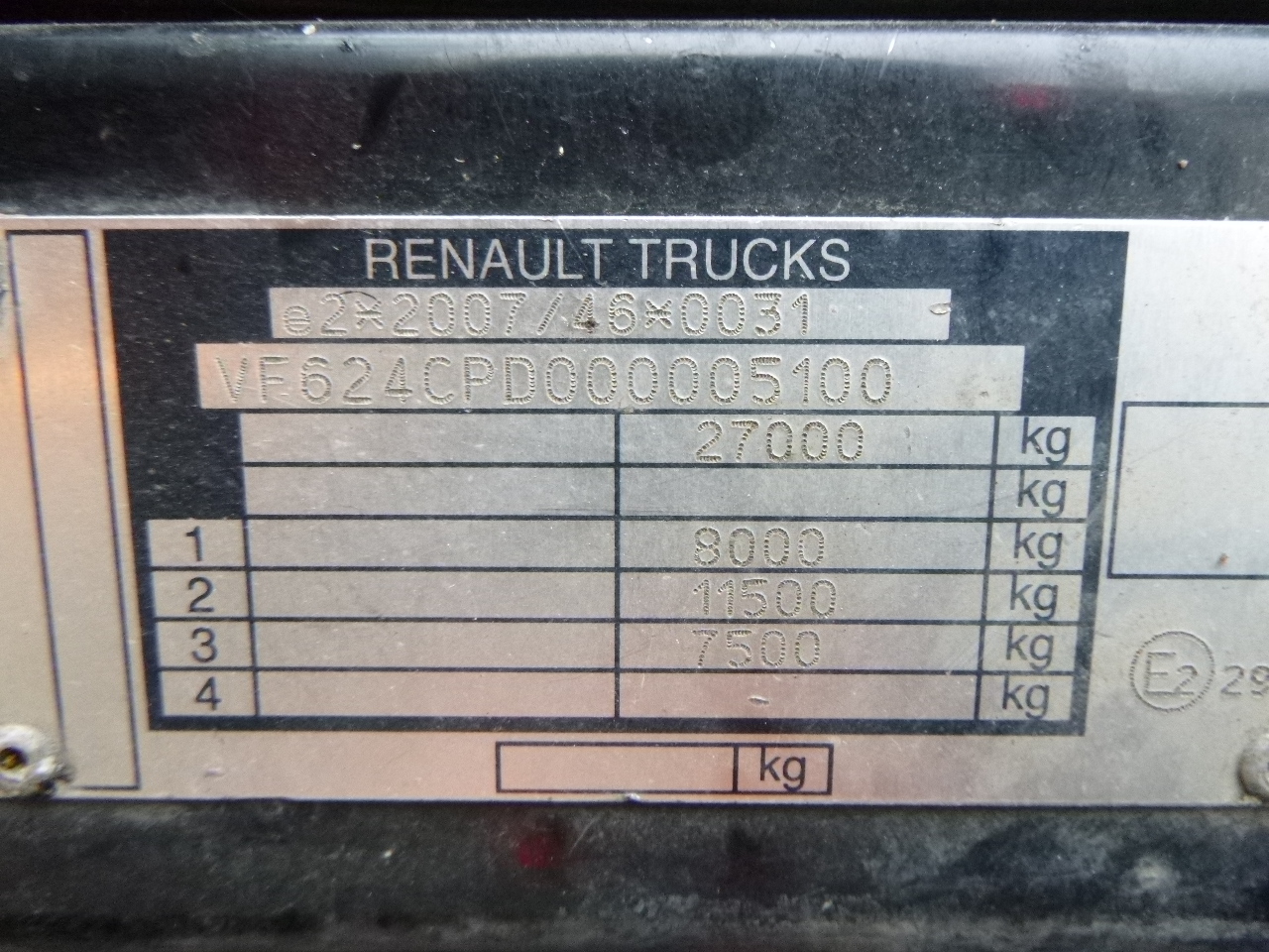Dropside/ Flatbed truck, Crane truck Renault Premium 380 DXI 6x2 RHD + Hiab 122 B2 Duo: picture 31