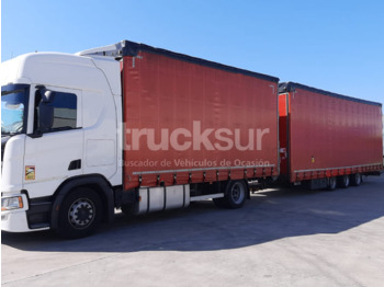 Curtain side truck SCANIA R 450