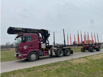 SCANIA R500 - Logging truck, Crane truck: picture 2
