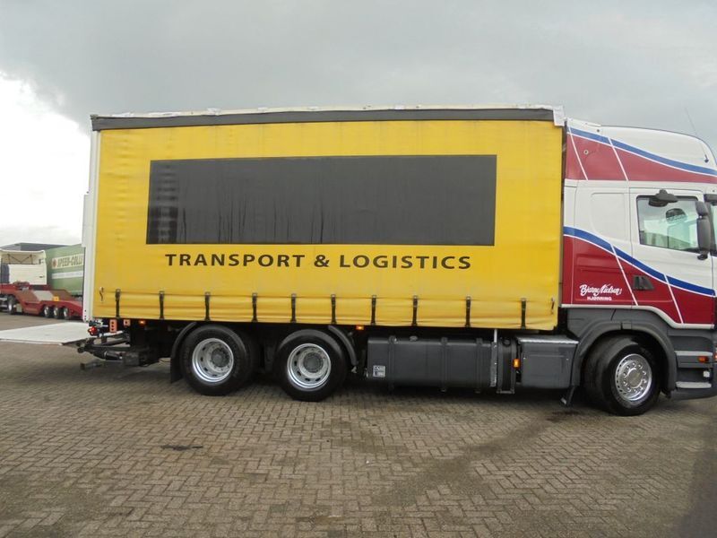 Curtain side truck Scania R500 V8 + Euro 5 + Retarder + Lift + 6x2: picture 10