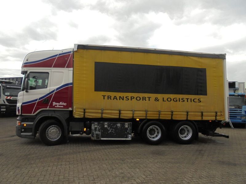 Curtain side truck Scania R500 V8 + Euro 5 + Retarder + Lift + 6x2: picture 6