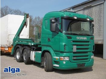 Skip loader truck Scania R 380 LB, Meiller, AK 16T, Luft, Lift, 3 achser.: picture 1