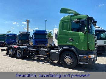 Container transporter/ Swap body truck Scania * R 420 * RETARDER * OPTICRUSE * 2 X ALU TANK *: picture 1