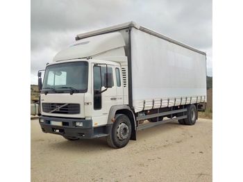 Curtain side truck VOLVO FL E19 250 HP left hand drive ton 10 studs manual pump, 8500 EUR - Truck1 ID - 3919854