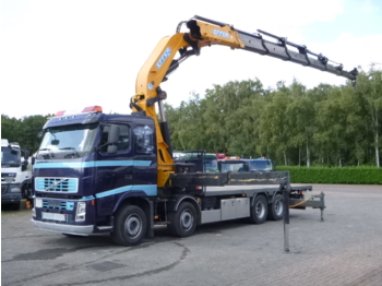 Dropside/ Flatbed truck Volvo FH13 480 8x4 Euro 5 + Effer 850 6/S: picture 1